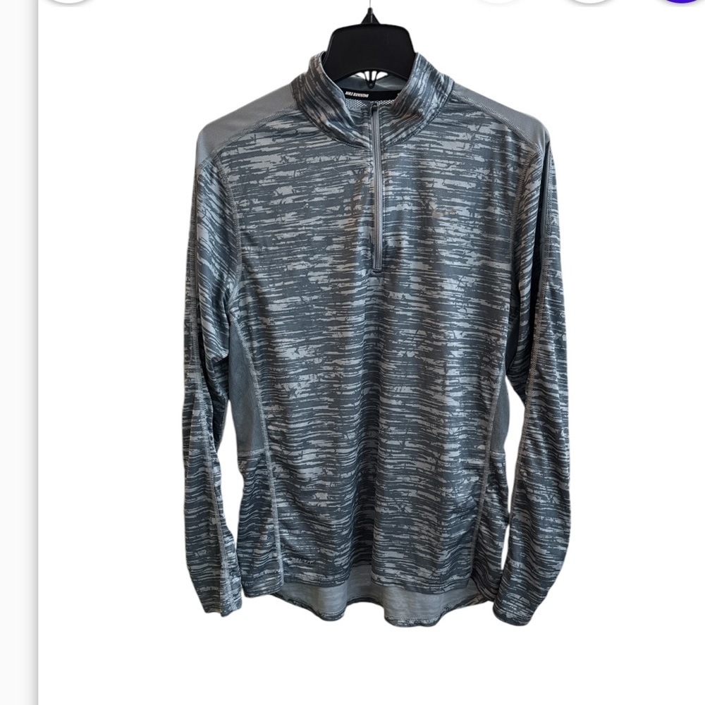 Nike Dri-fit running long sleeve shirt 1/4 zip lightweight size L